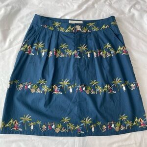 Rachel Antonoff Blue Hula Luau Girl Skirt Size 2